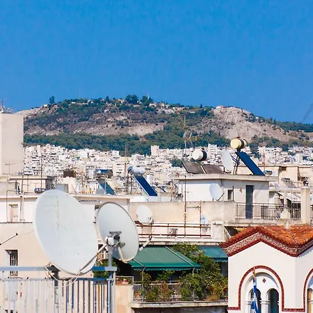 Lägenhet Acropolis View Roof Top Small Flat With All Around Balconies *